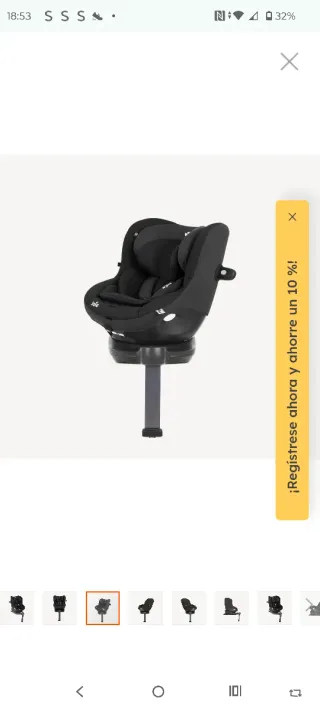 Silla coche Joie Spin 360