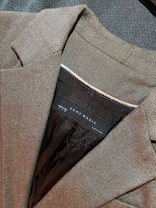 Blazer Zara Gris y Negro