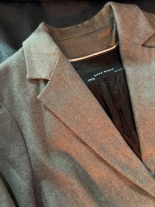 Blazer Zara Gris y Negro