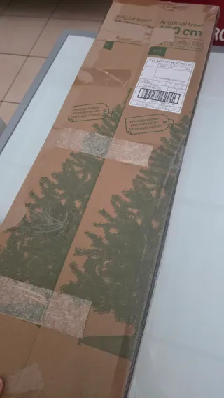 Árbol de Navidad artificial verde