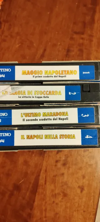 4 VHS Il Napoli di Maradona