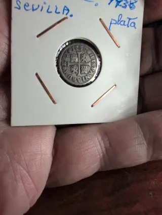 Moneda Plata 1738 Sevilla