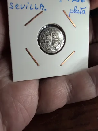 Moneda Plata 1738 Sevilla