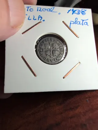 Moneda Plata 1738 Sevilla
