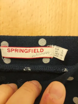 Mono largo azul con lunares