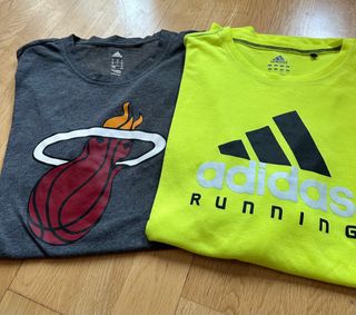 Pack 2 Camisetas Adidas Running y NBA