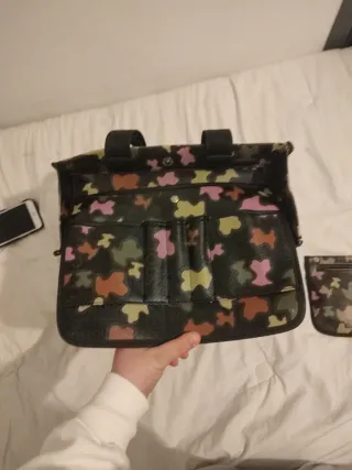 Bolso Tous Negro Multicolor Oso