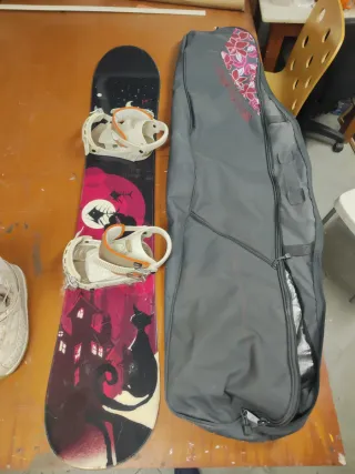 Pack snowboard mujer tabla Salomon, botas y funda