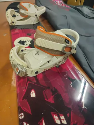 Pack snowboard mujer tabla Salomon, botas y funda