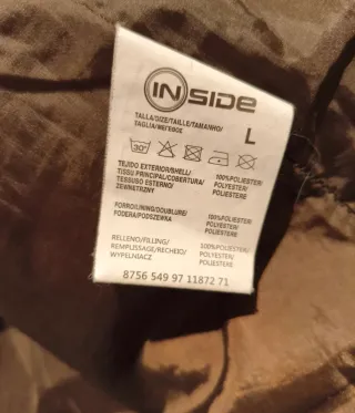 Abrigo borreguito INSIDE cuadros L