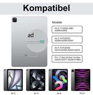 Teclado com capa para iPad Pro/Air 11”