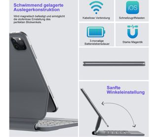 Teclado com capa para iPad Pro/Air 11”