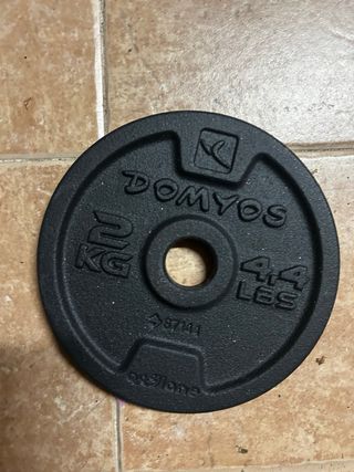 Disco de pesa DOMYOS 2 kg