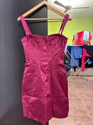Vestido Mango Talla S granate