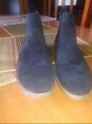 Botas Chelsea azul sin cordones Talla 42