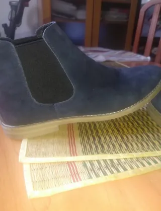 Botas Chelsea azul sin cordones Talla 42