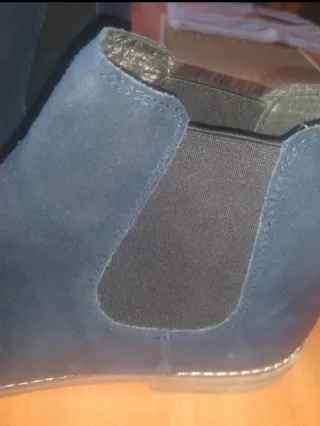 Botas Chelsea azul sin cordones Talla 42