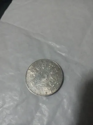 Moneda Austria 25 shilling plata 1957