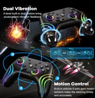 Mando Inalámbrico RGB Bluetooth Compatible PC