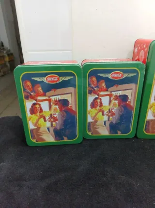 Lote 3 Cajas Metálicas Coca-Cola