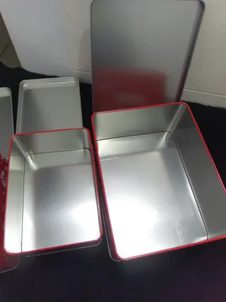 Lote 3 Cajas Metálicas Coca-Cola