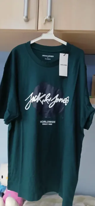 Camiseta Jack & Jones verde talla M