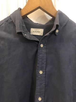 Camisa Scalpers Pana Azul Chico Talla 41