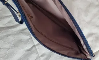 Bolso de mano azul mujer