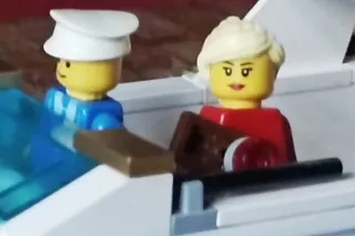 Lotto Lego marittimo (con base e minifigure)