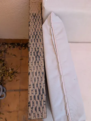 Conjunto Muebles Jardín Ratán y Cristal