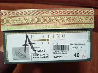 Zapatos tacón beige flor 40