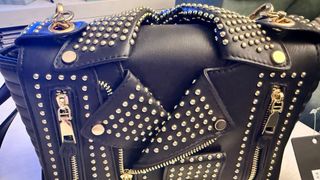 Bolso Negro Tachuelas plateadas