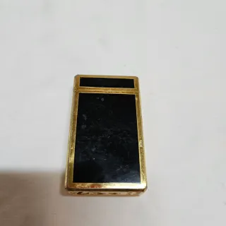 Mechero WIN OLCOTT - Negro y dorado - vintage