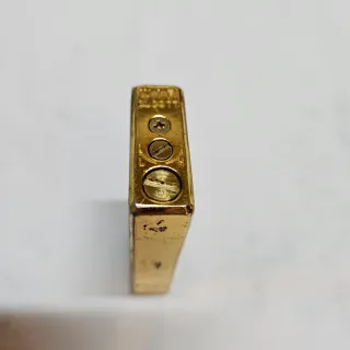 Mechero WIN OLCOTT - Negro y dorado - vintage