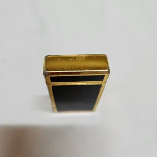 Mechero WIN OLCOTT - Negro y dorado - vintage