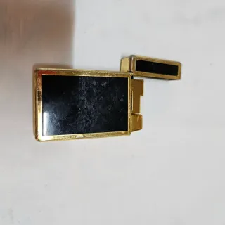 Mechero WIN OLCOTT - Negro y dorado - vintage