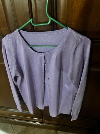 Giacchetta viola con bottoni