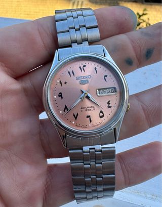 Seiko 5 Reloj Automático Dial Árabe Vintage