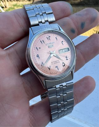 Seiko 5 Reloj Automático Dial Árabe Vintage