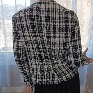 Chaqueta Tweed Cuadros