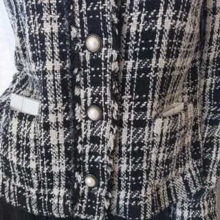 Chaqueta Tweed Cuadros