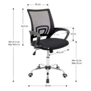 Silla de oficina negra