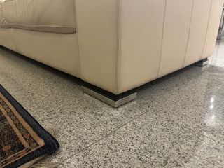 Sofá de piel 3+2 plazas beige