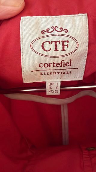 Cazadora Cortefiel Roja Mujer