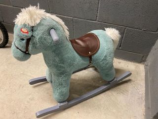 Caballito balancín azul