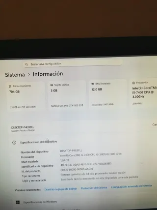 Torre Gaming GTX 1060 3gb