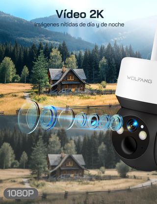 CÁMARA SEGURIDAD 4G SOLAR 2.5K SIN WIFI SIM AUDIO