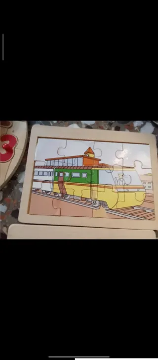 Puzzle madera animales educativos