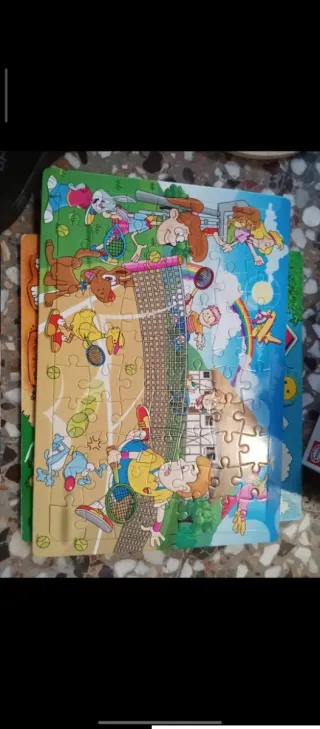 Puzzle madera animales educativos