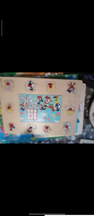 Puzzle madera animales educativos